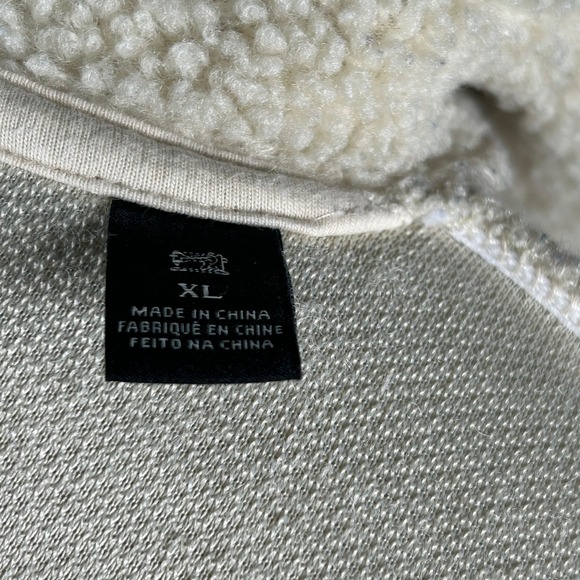 Men's XL Cream Scotch & Soda Sherpa Pullover Hoodie - Picture 11 of 16